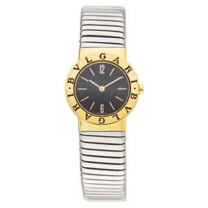 Bvlgari Tubogas Watch in 18K Yellow Gold and Steel